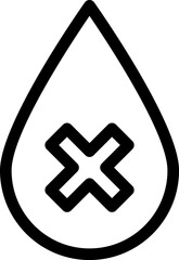 Obraz premium x water icon