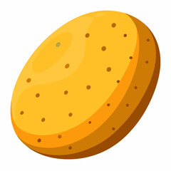 Potato white background 