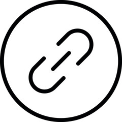 Link icon, attach link chain icon . internet url icon symbol . connection, attachment, connect, hyperlink icons button