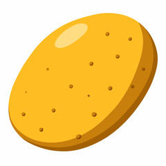 Potato white background 
