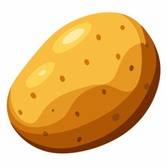 Potato white background 