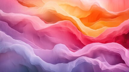 Obraz premium Abstract colorful fabric waves.