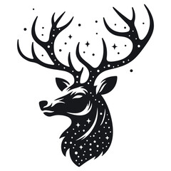 deer head vector illustration