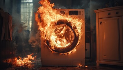 Washing Machine Fire: Safety Tips and Emergency Response Guide for Home Appliance Malfunctions