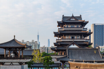 Fototapeta premium ancient buildings in guangzhou