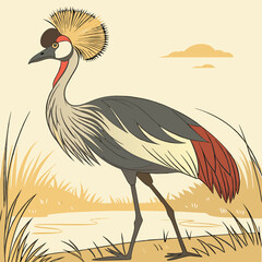  The Secretive African Grey Crowned Crane – Elegance in the Wetland