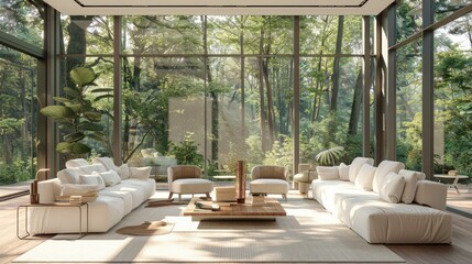 Obraz premium A large living room 