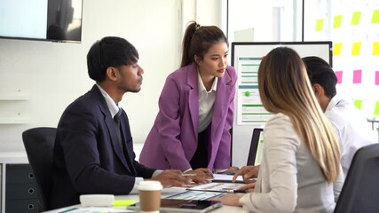Strategic Collaboration: A diverse team of professionals engaged in a dynamic brainstorming session.