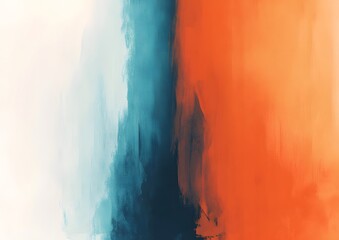 Abstract art, blue orange hues, textured background, design element