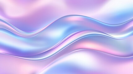 Holographic Pastel Nebula Background with Gradient Wavy Design for Creative and Digital Projects