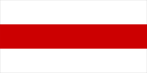 White-Red-White Flag. Flag of Belarusian democratic opposition