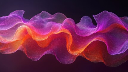 Fototapeta premium Abstract wavy colorful fabric flowing.