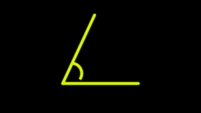Icon of 75 degree. Acute angle.geometry 75 degree icon if mathematical icon,rotate 75 degree icon.