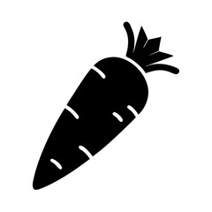 Carrot visitable icon black vector