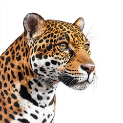 Obraz premium A jaguar is staring at the camera with its mouth open