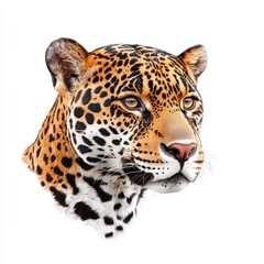 Obraz premium A jaguar is staring at the camera with its mouth open