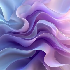 Obraz premium Abstract flowing fabric waves in soft pastel colors, creating a serene atmosphere with gentle gradients and textures