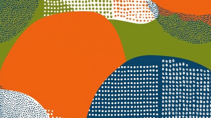 Abstract Geometric Shapes in Vibrant Colors for Creative Design Use