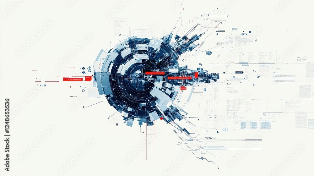 Poster ai fraud detection in global finance, innovative design showcasing ai algorithms safeguarding intern