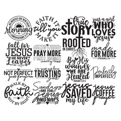 Fototapeta premium 17 Christian SVG Bundle