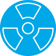 Hazard icon single vector illustration