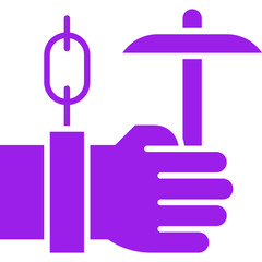 Forced Labour icon single vector illustration