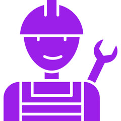 Plumber icon single vector illustration