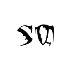 SQ monogram logo design letter text name symbol monochrome logotype alphabet character simple logo