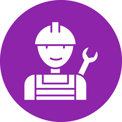 Plumber icon single vector illustration