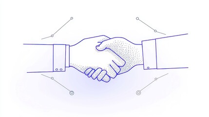 Ethical AI in Global Business, exploring the impact of ethical artificial intelligence on international trade, integrated with simple vector line art for clarity and engagement