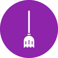 Broom icon single vector illustration