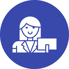 Cashier icon single vector illustration
