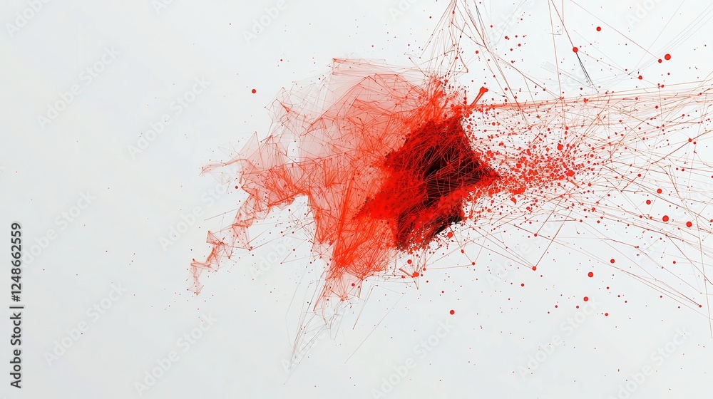 Poster interconnected business insights through ai knowledge graphs, featuring clean vector illustrations, 