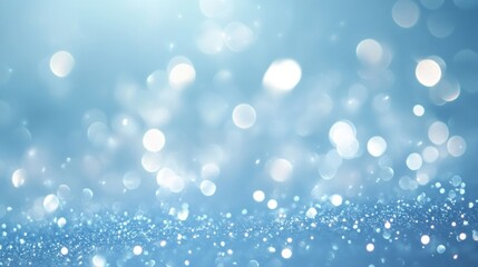 Abstract light blue bokeh background