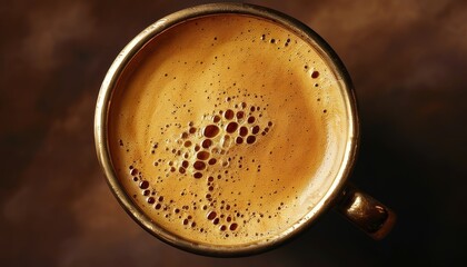 Crema Bubbles Espresso Macro Shot