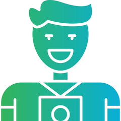 Photographer icon single vector illustration