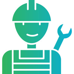 Plumber icon single vector illustration