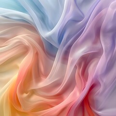 Obraz premium Colorful Abstract Fabric Texture With Soft Gradient Pastel Hues