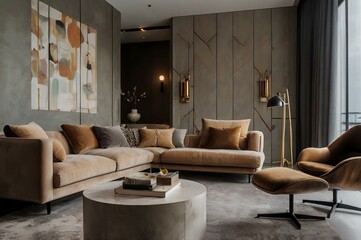 Obraz premium interior home design modern style 