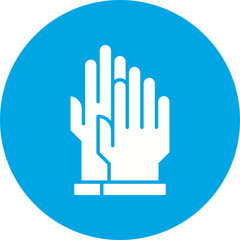Gloves icon single vector illustration