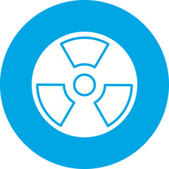 Hazard icon single vector illustration