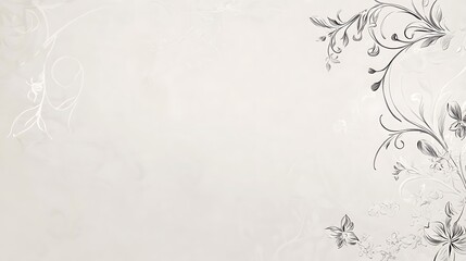Elegant Floral Design On A Light Background