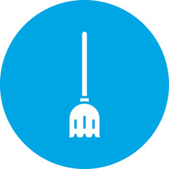 Broom icon single vector illustration