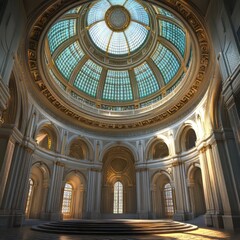 Ornate Interior with Dome