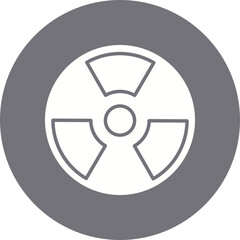 Hazard icon single vector illustration