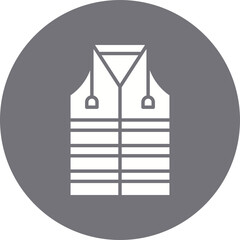 Protector Vest icon single vector illustration
