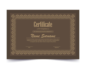 Classic certificate of achievement award template