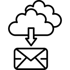 Cloud Email Icon