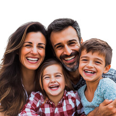 Fototapeta premium happy family portrait