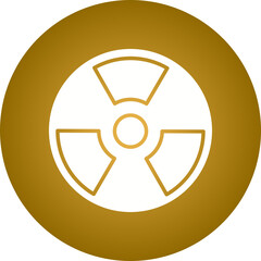 Hazard icon single vector illustration